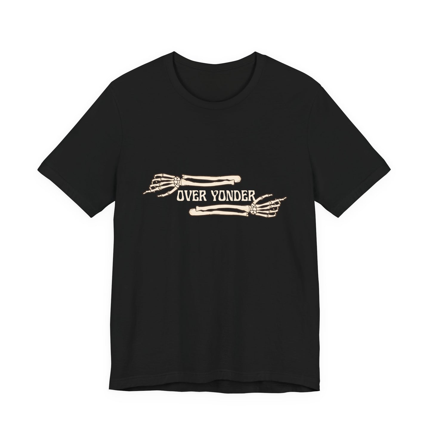 Over Yonder Tee — Vintage Skeleton Arms Graphic T-Shirt