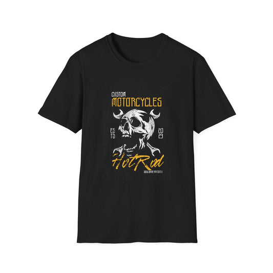 Motorcycles Skull T-Shirt - Ride Fast Biker Tee