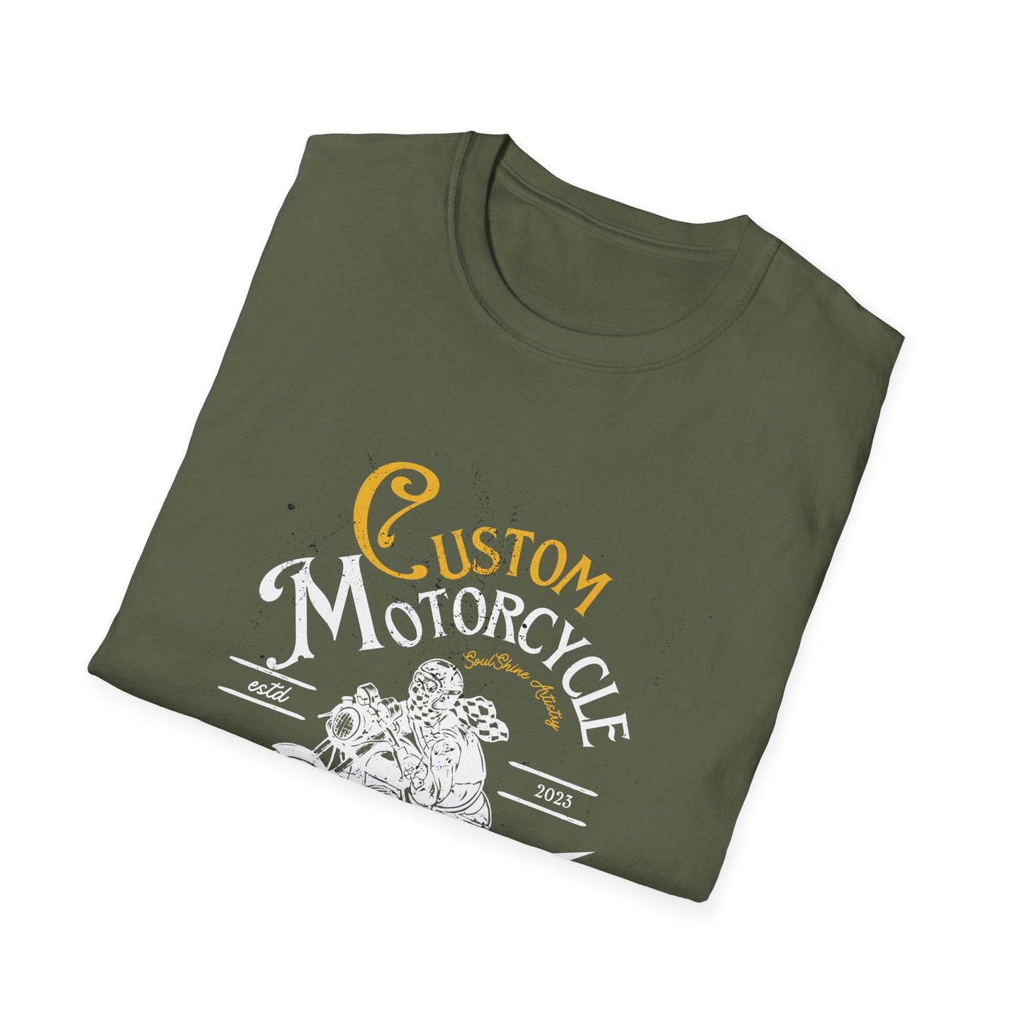 Custom Motorcycle T-Shirt — Vintage Rider Graphic Tee