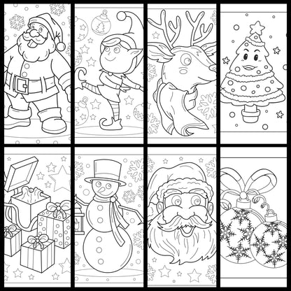 ✨ Christmas Coloring Book Bundle – 5 Digital Downloadable Coloring Books ✨