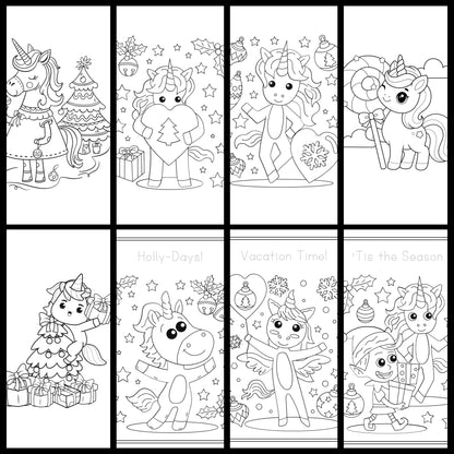 ✨ Christmas Coloring Book Bundle – 5 Digital Downloadable Coloring Books ✨