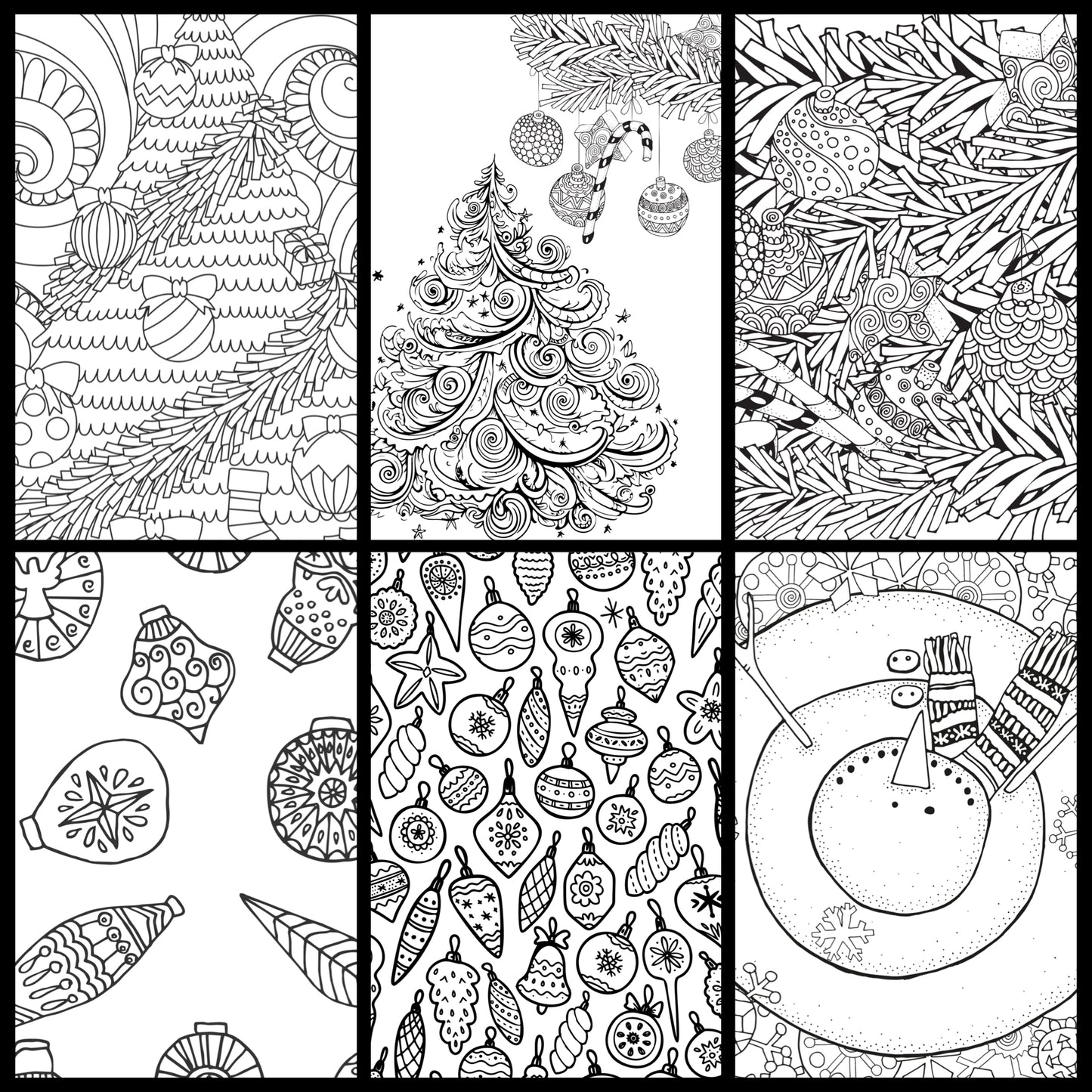 ✨ Christmas Coloring Book Bundle – 5 Digital Downloadable Coloring Books ✨