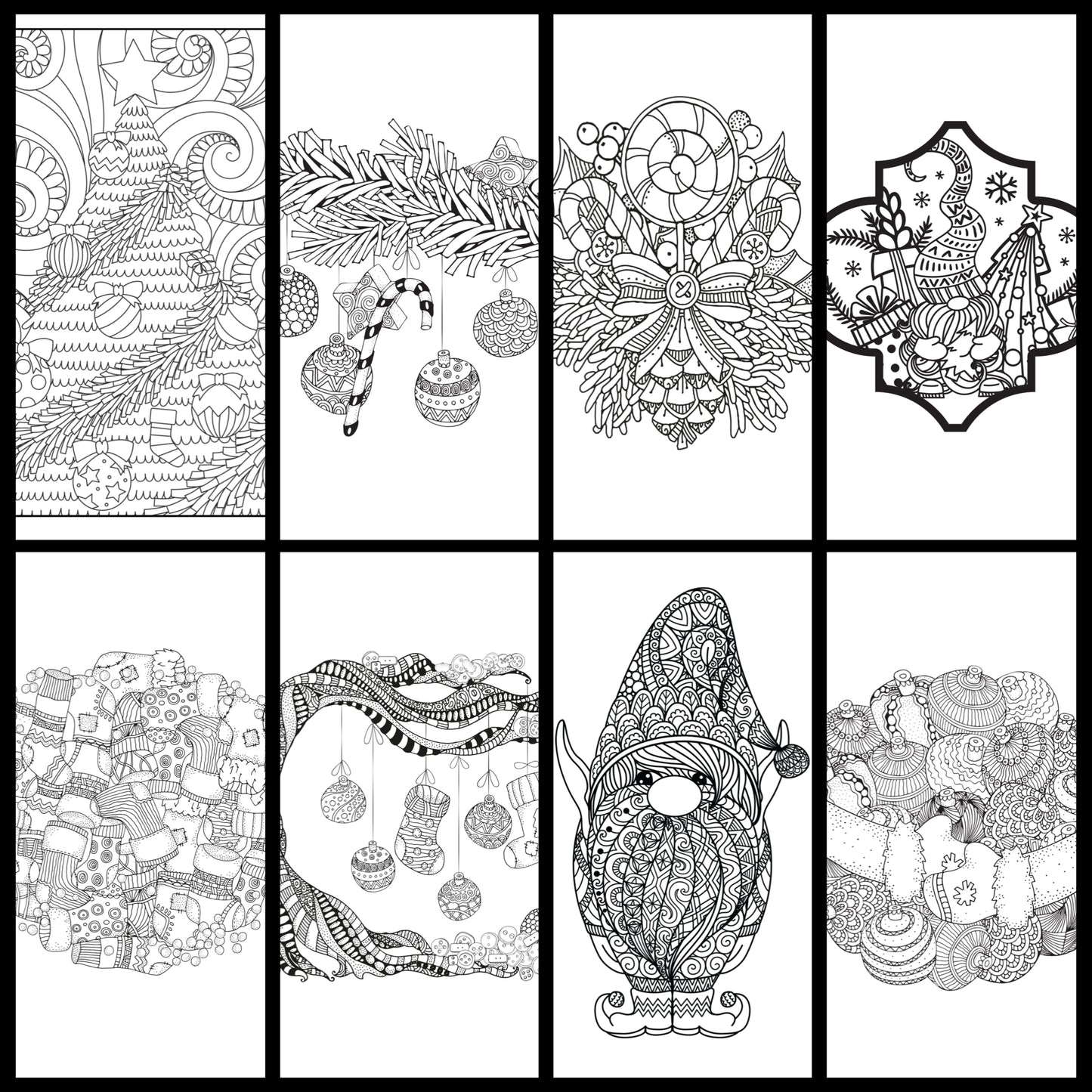 ✨ Christmas Coloring Book Bundle – 5 Digital Downloadable Coloring Books ✨