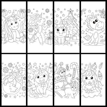 ✨ Christmas Coloring Book Bundle – 5 Digital Downloadable Coloring Books ✨