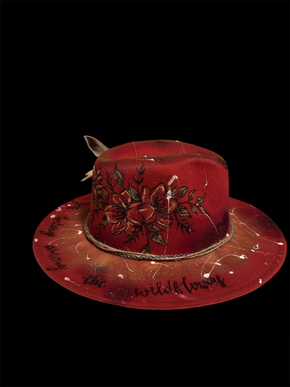 “You Belong Among the Wildflowers” Custom Cowboy Hat