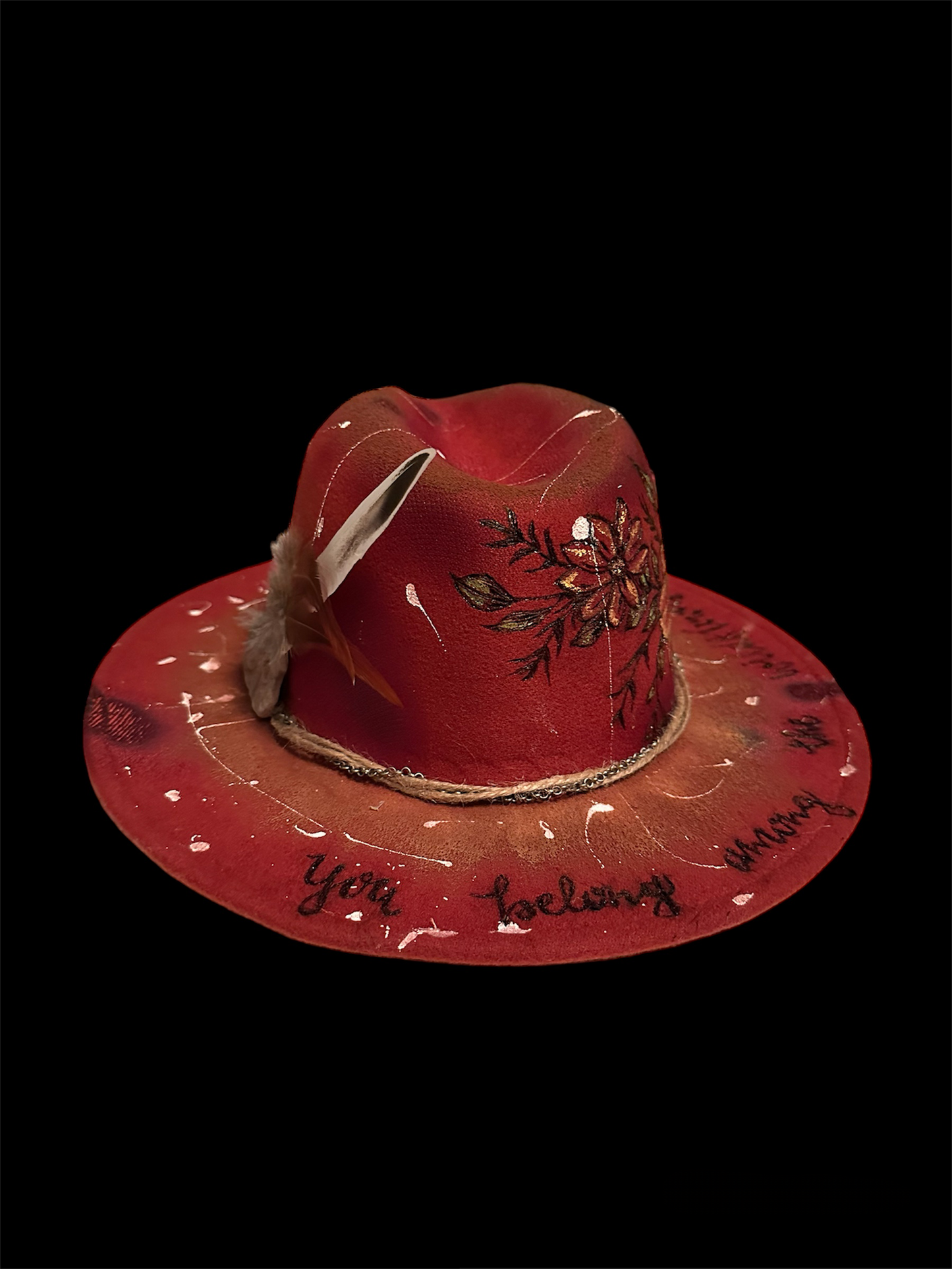 “You Belong Among the Wildflowers” Custom Cowboy Hat