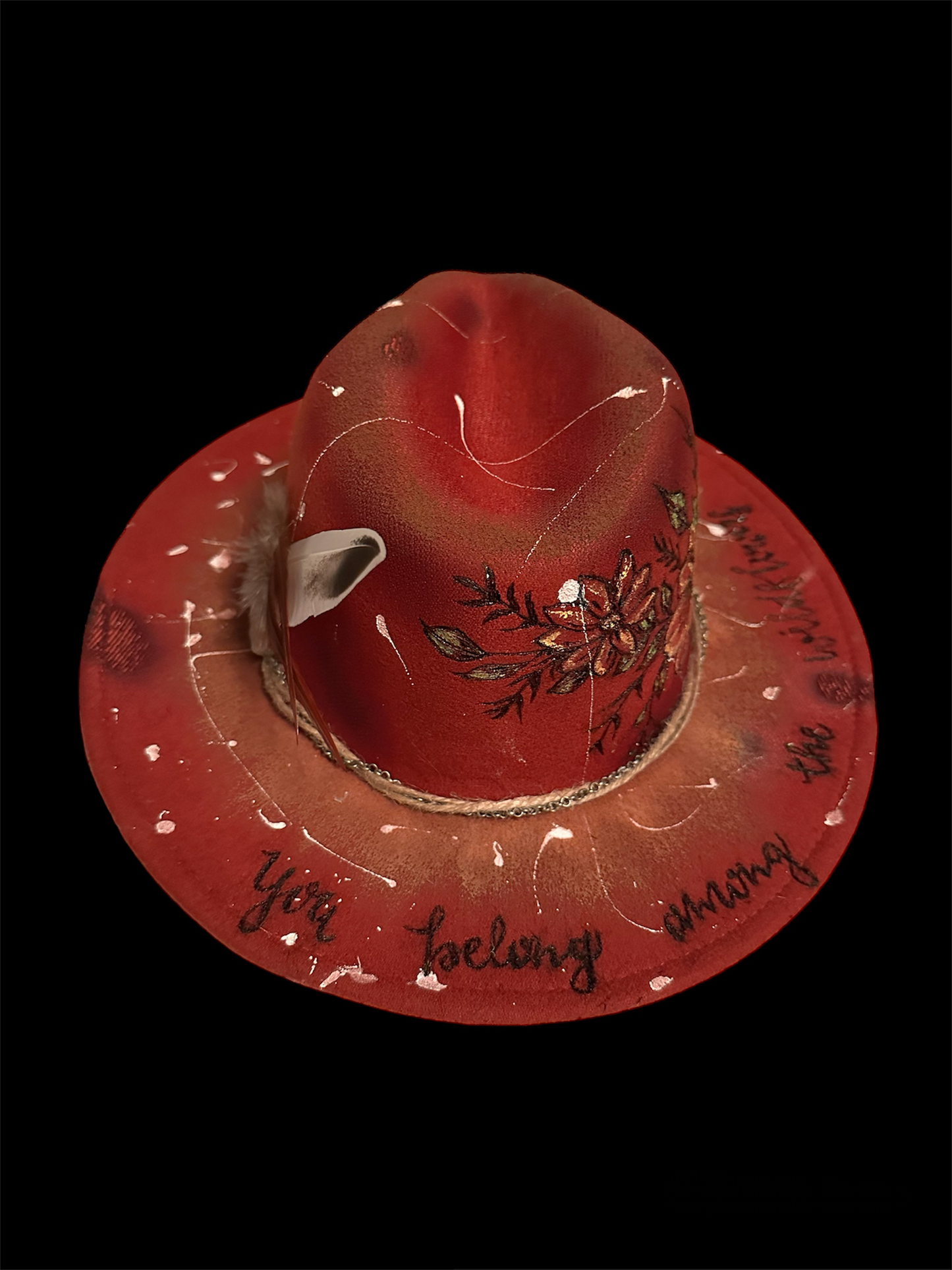 “You Belong Among the Wildflowers” Custom Cowboy Hat