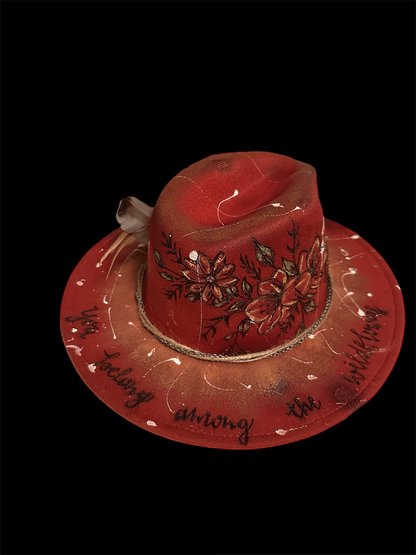“You Belong Among the Wildflowers” Custom Cowboy Hat