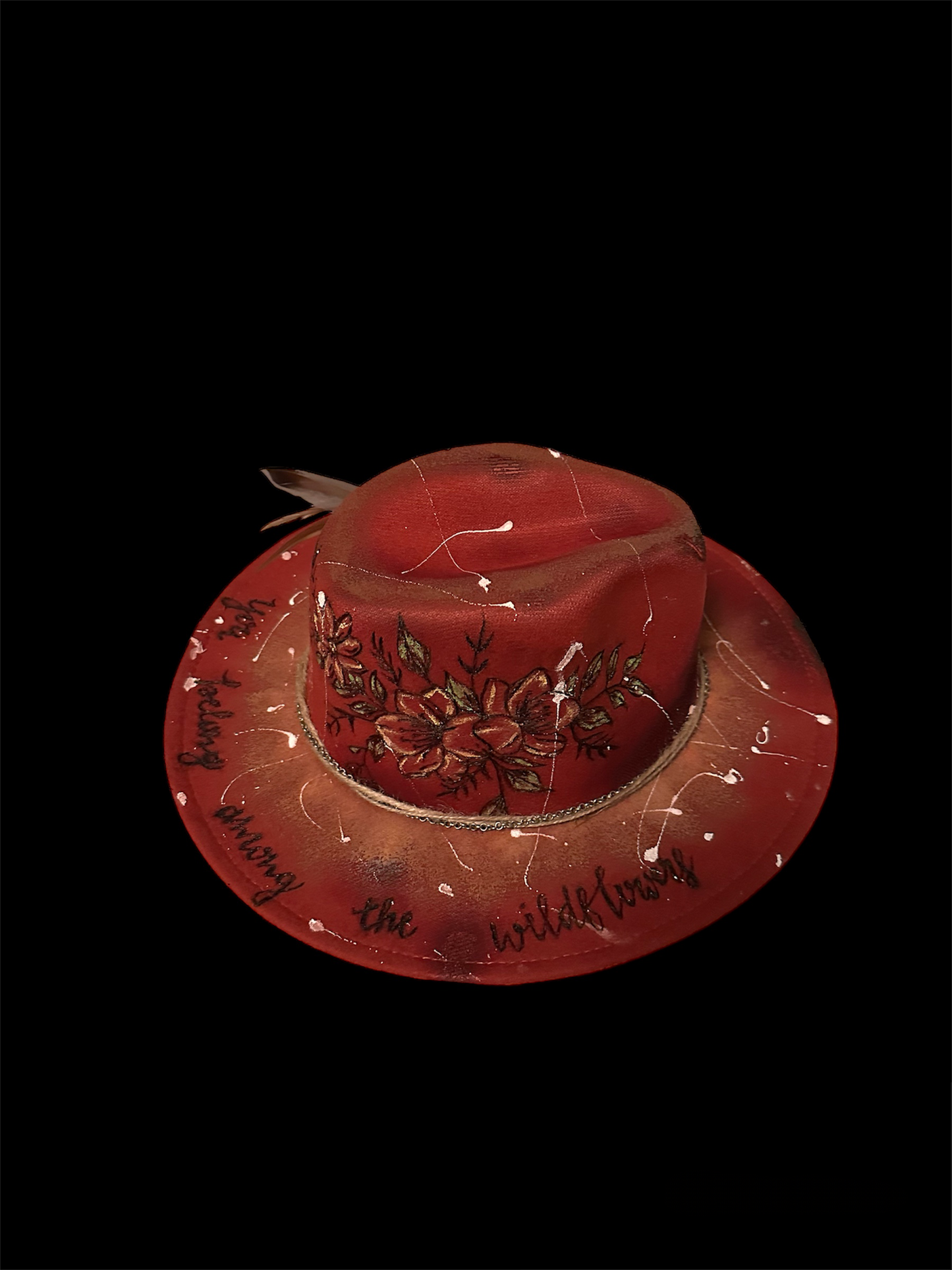 “You Belong Among the Wildflowers” Custom Cowboy Hat