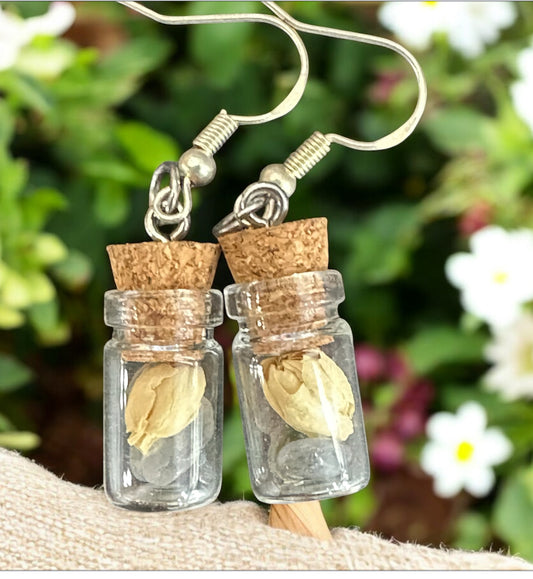 “Wild Bloom” Jar Earrings