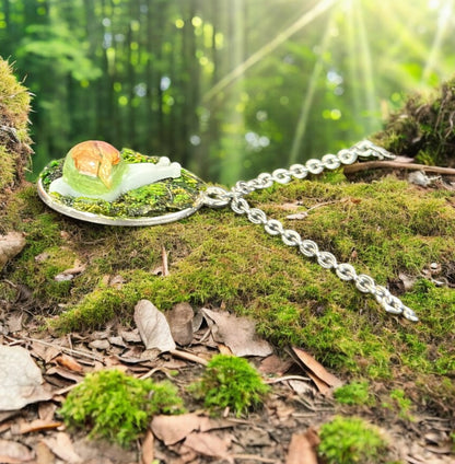 “Forest Wanderer” Snail Necklace