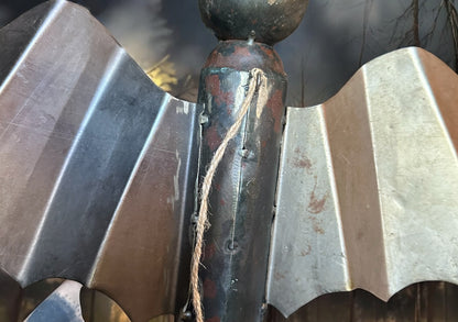 Reclaimed Metal Flying Bat