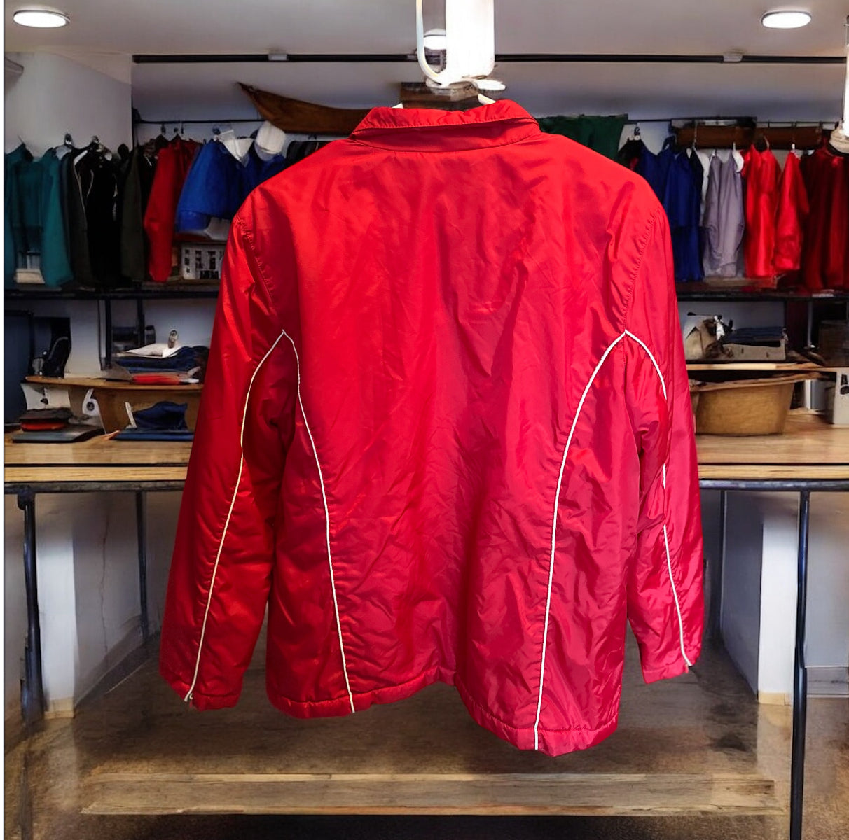 Vintage Jennifer Moore Red Nylon Zip-Up Jacket (M)