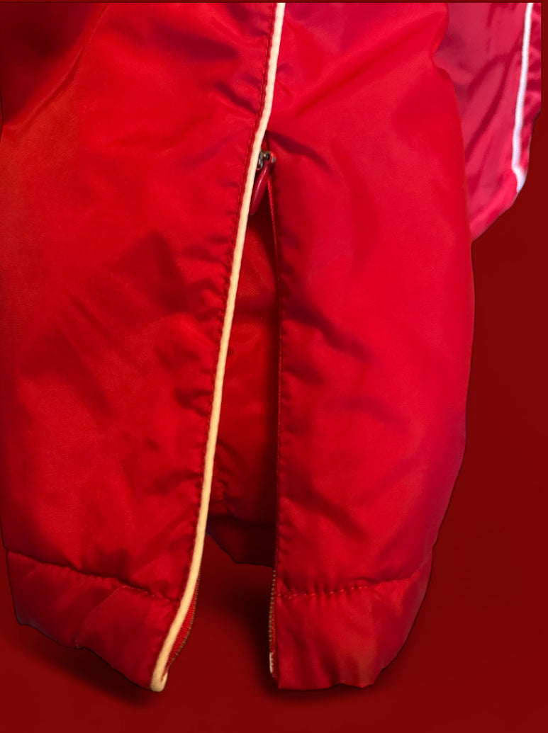 Vintage Jennifer Moore Red Nylon Zip-Up Jacket (M)