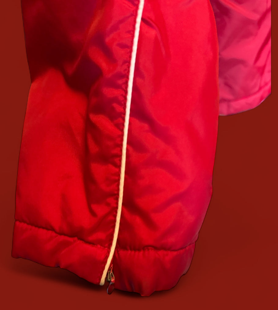 Vintage Jennifer Moore Red Nylon Zip-Up Jacket (M)