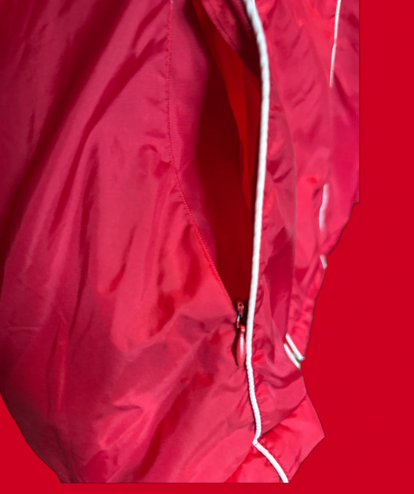 Vintage Jennifer Moore Red Nylon Zip-Up Jacket (M)