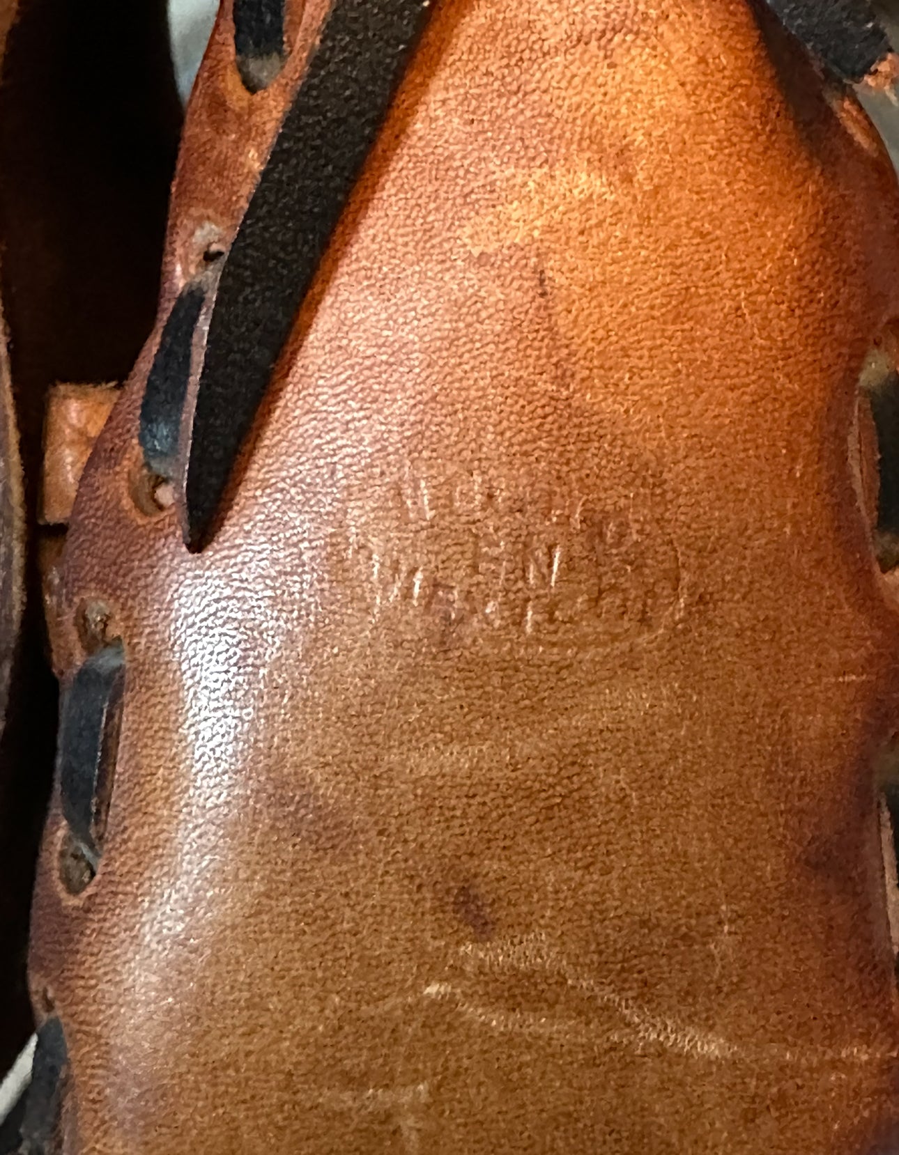 Vintage Hand-Tooled Leather Floral Crossbody Purse