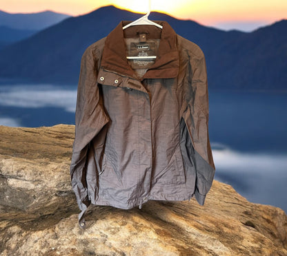 Vintage L.L. Bean Lightweight Windbreaker Jacket – Brown (Size S)
