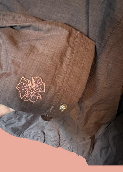 Vintage L.L. Bean Lightweight Windbreaker Jacket – Brown (Size S)