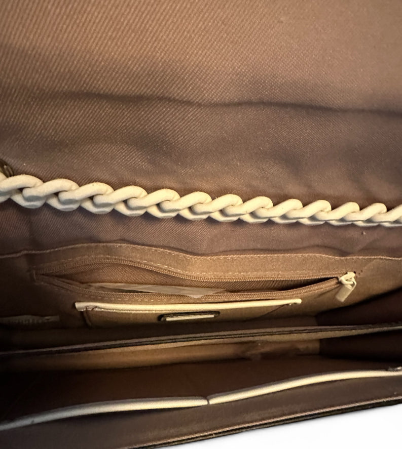 ALDO Quilted Chain Crossbody Bag – Ivory White