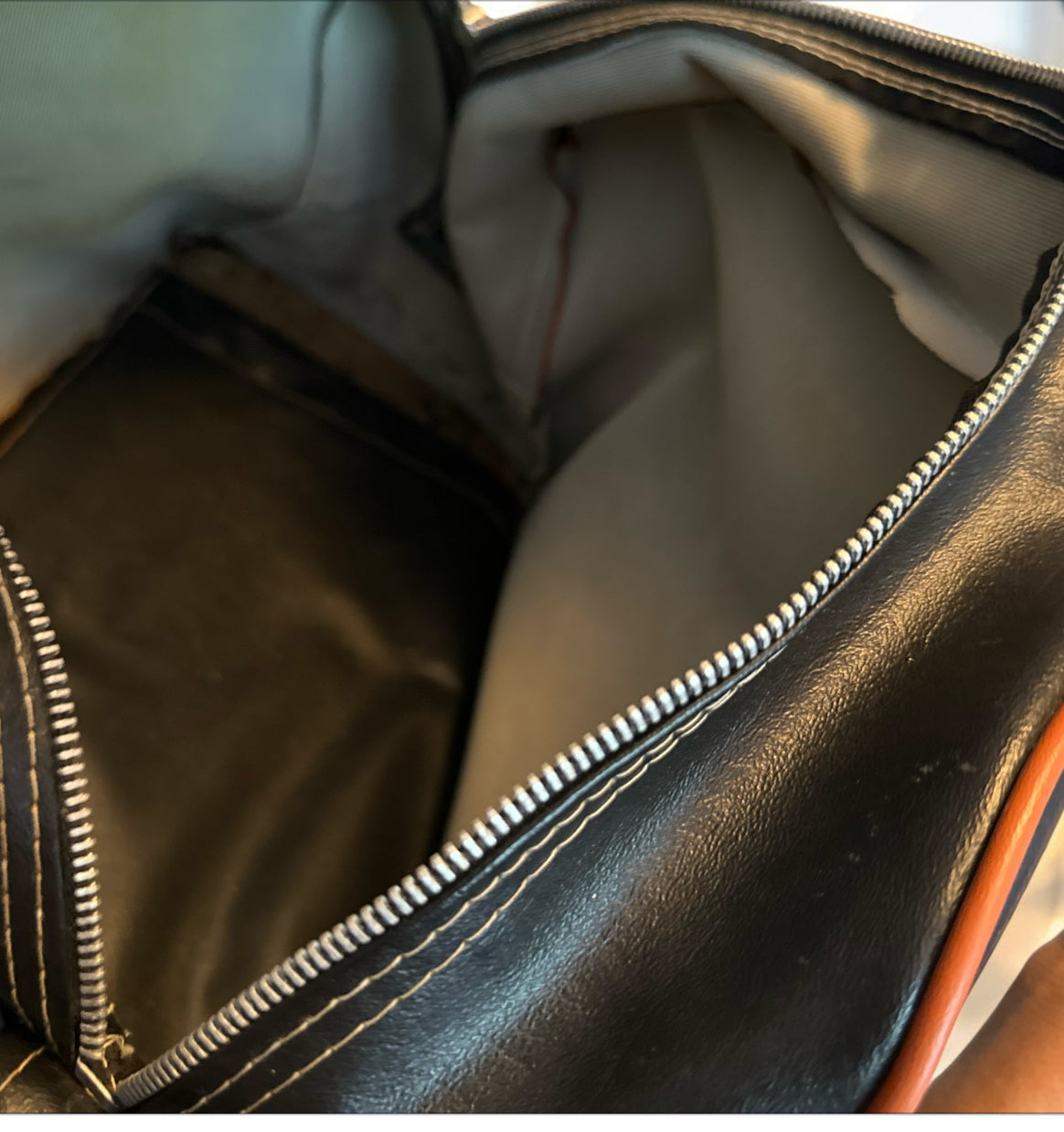 Vintage De Kalb Bear Band Duffel Bag – Black & Orange