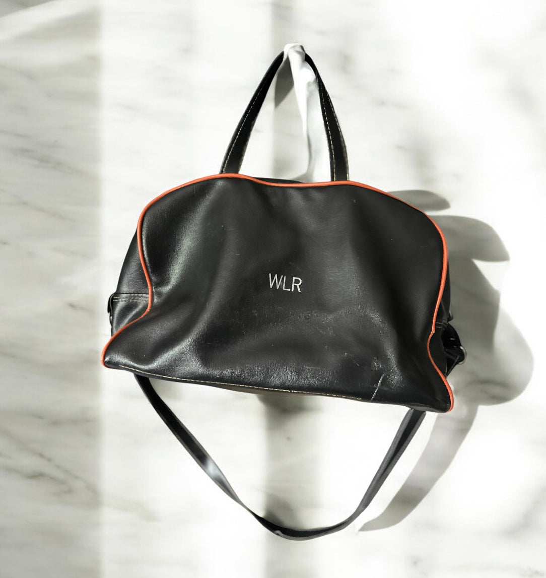 Vintage De Kalb Bear Band Duffel Bag – Black & Orange