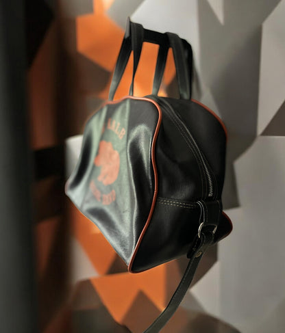 Vintage De Kalb Bear Band Duffel Bag – Black & Orange
