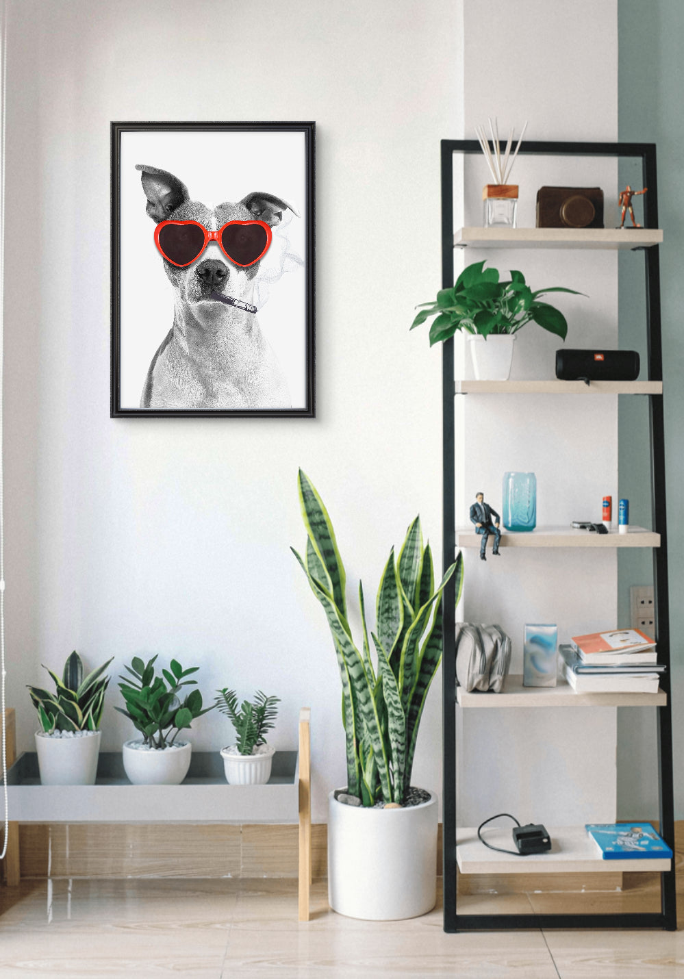 "That's Dog Smoke" Art Print: Modern Wall Decor Dog (Digital Download)