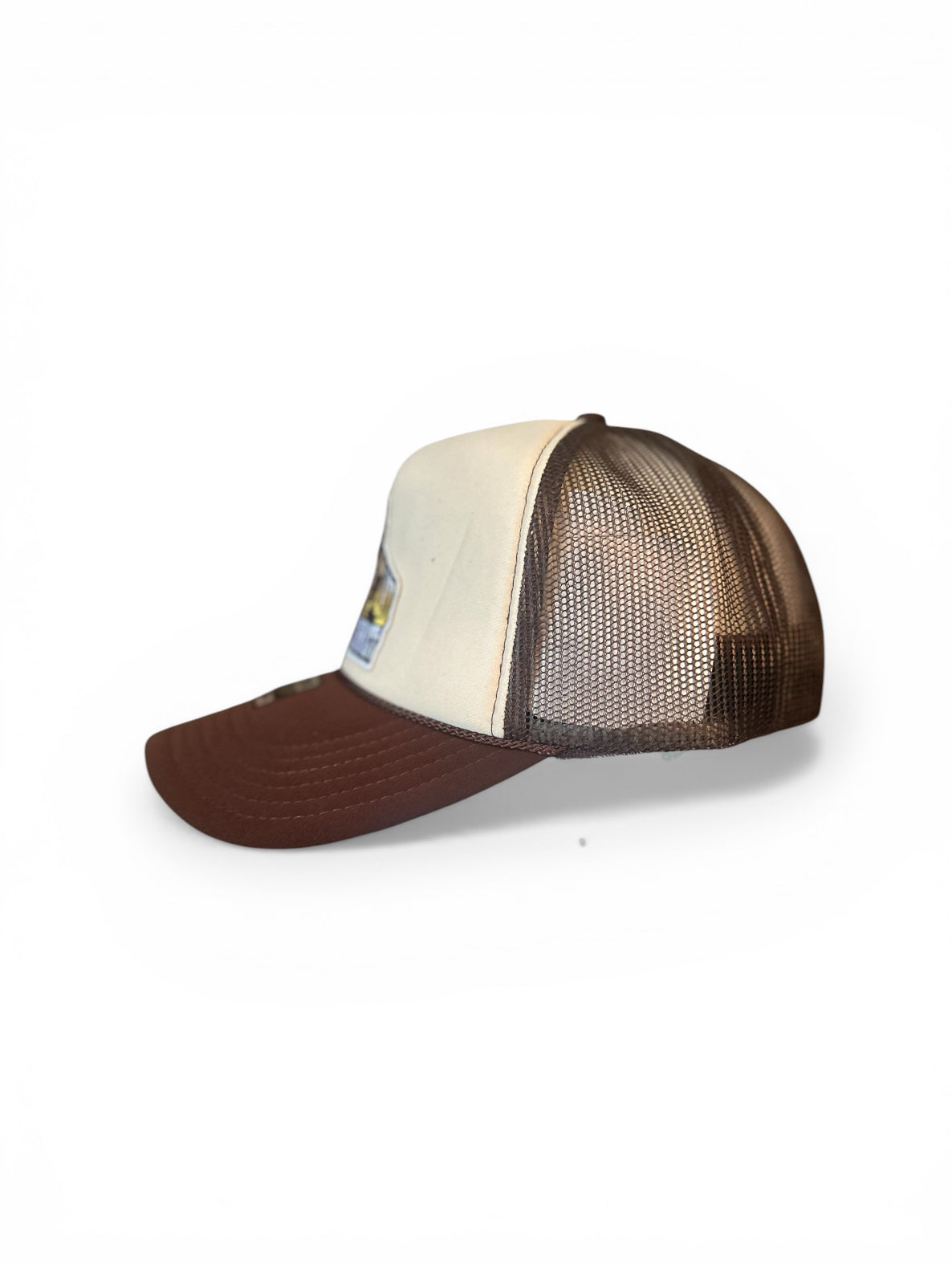 “Buddy Christ Patch Trucker Hat – Retro Foam Front Snapback | Vintage Style Faith Humor Hat”
