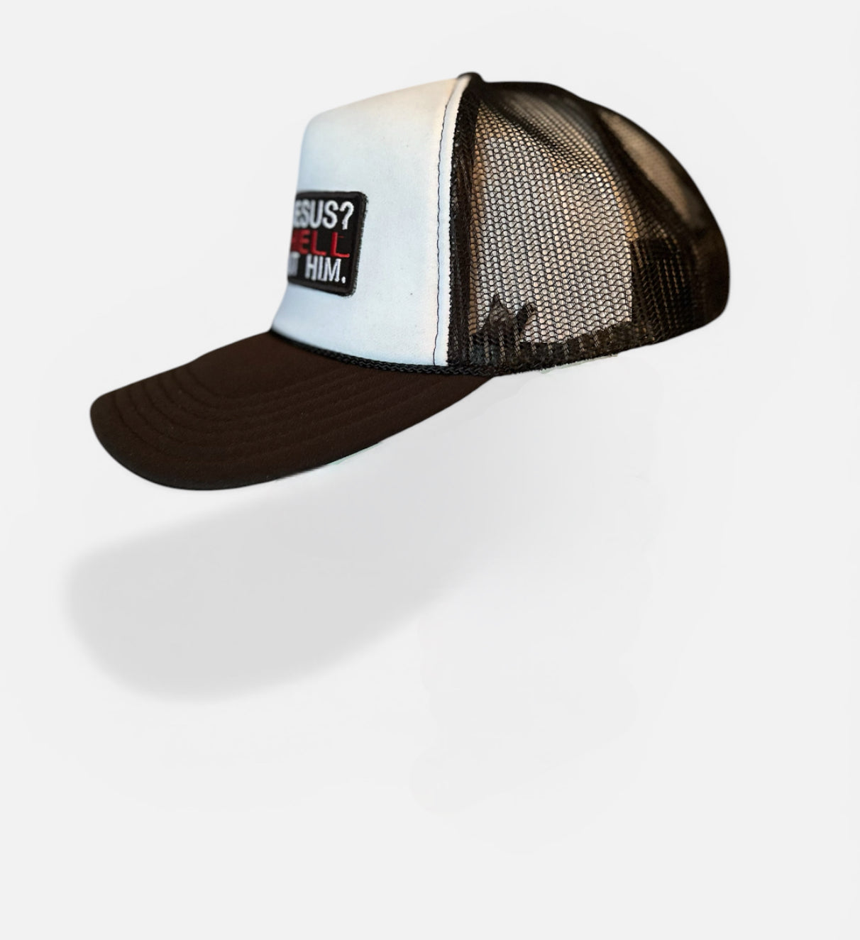 “Got Jesus? It’s Hell Without Him Patch Trucker Hat – Bold Faith Statement Snapback | OTTO Foam Hat”