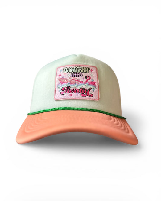 Boatin’ & Floatin’ Trucker Hat – Coastal Peach Edition