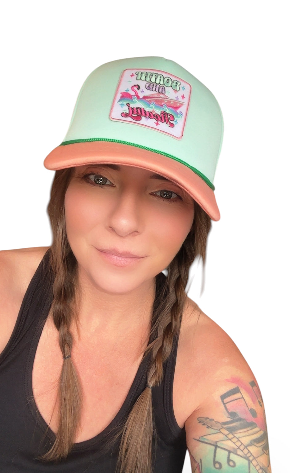 Boatin’ & Floatin’ Trucker Hat – Coastal Peach Edition