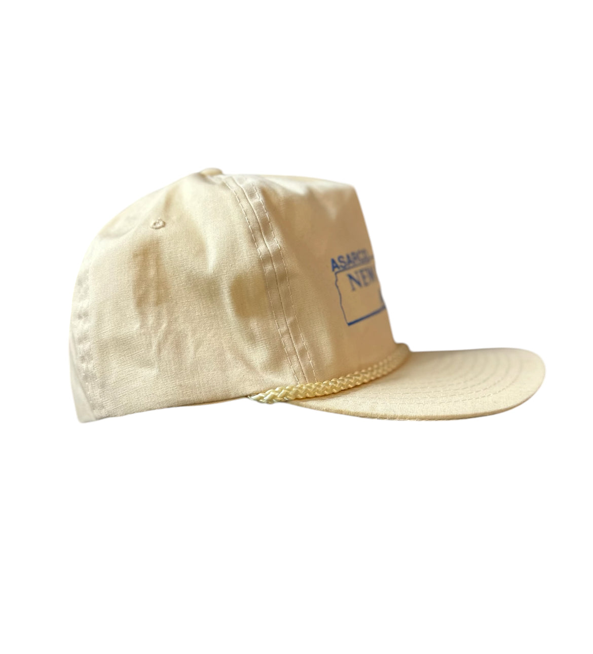 Vintage ASARCO “New Market Mine” Rope Trucker Hat – Cream Snapback
