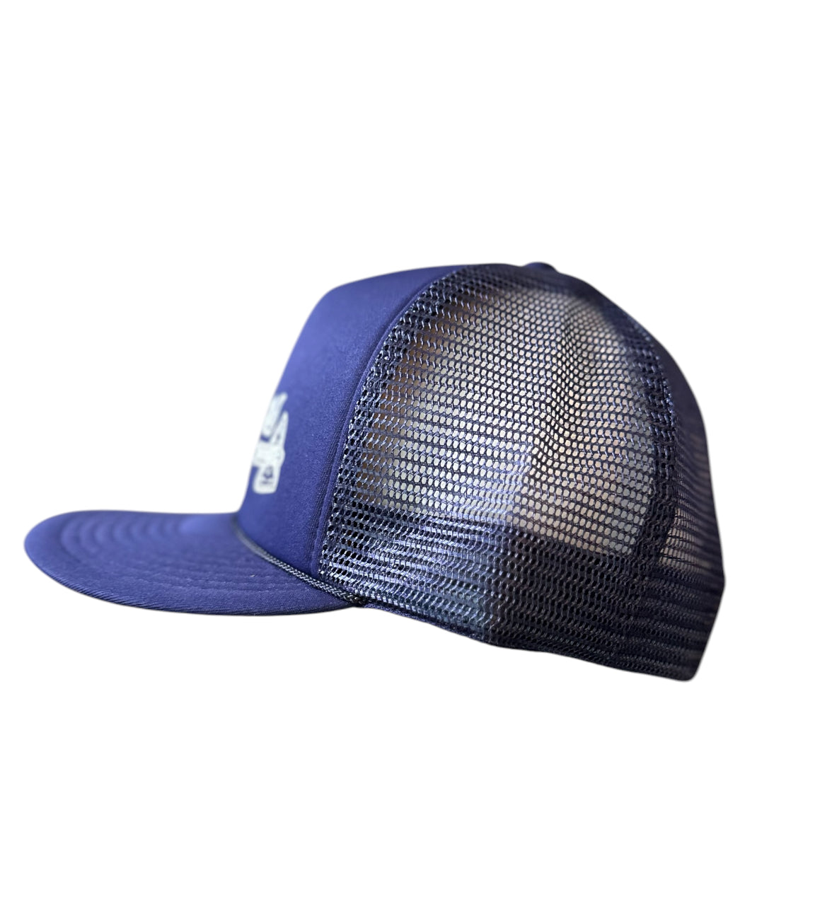 Vintage Atlanta Braves 1992 Trucker Hat – Navy Blue Snapback