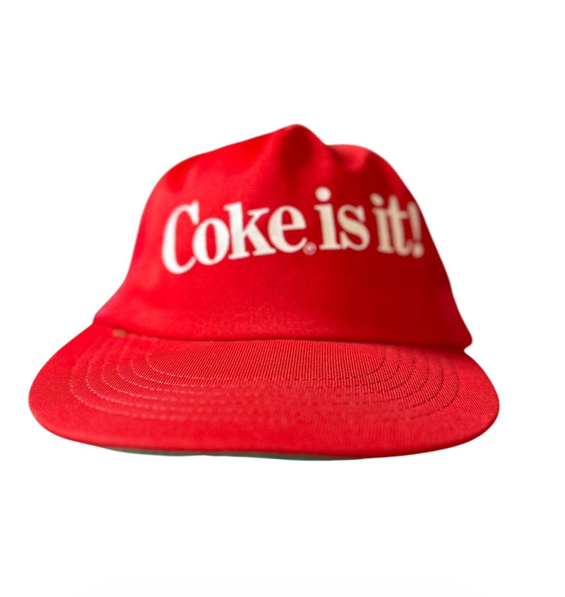 Vintage “Coke. Is It!” Coca-Cola Trucker Hat – Red Snapback