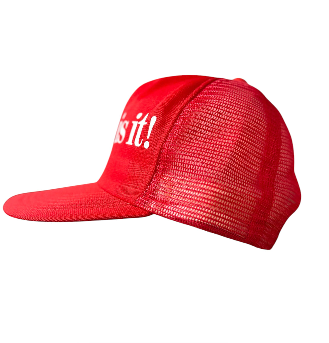 Vintage “Coke. Is It!” Coca-Cola Trucker Hat – Red Snapback