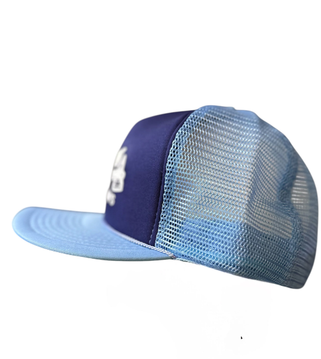 Vintage Atlanta Braves 1991 NL Champs Trucker Hat – Navy & Light Blue Snapback