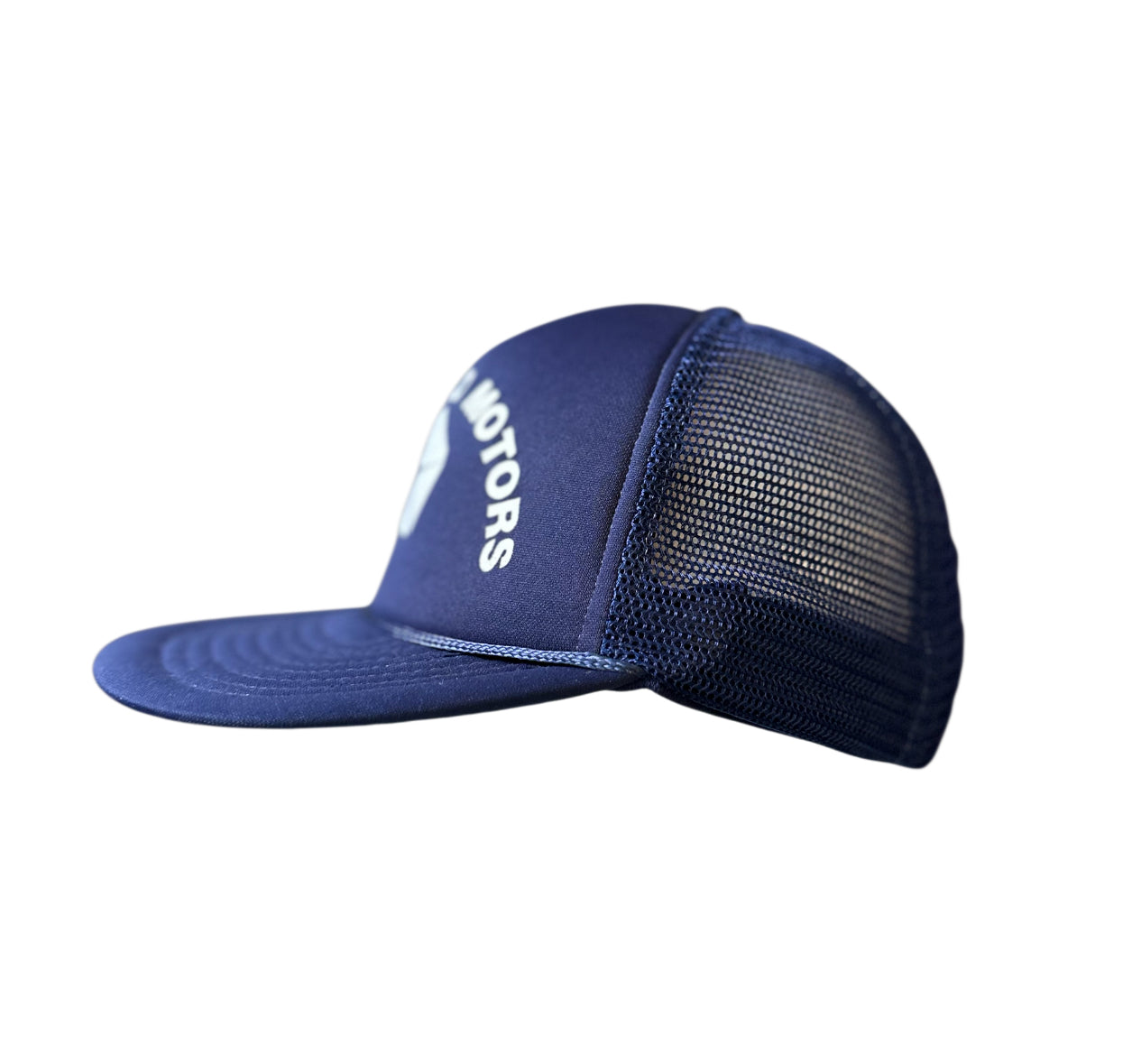 Vintage Sherwood Motors Chrysler Pentastar Trucker Hat – Navy Blue Snapback