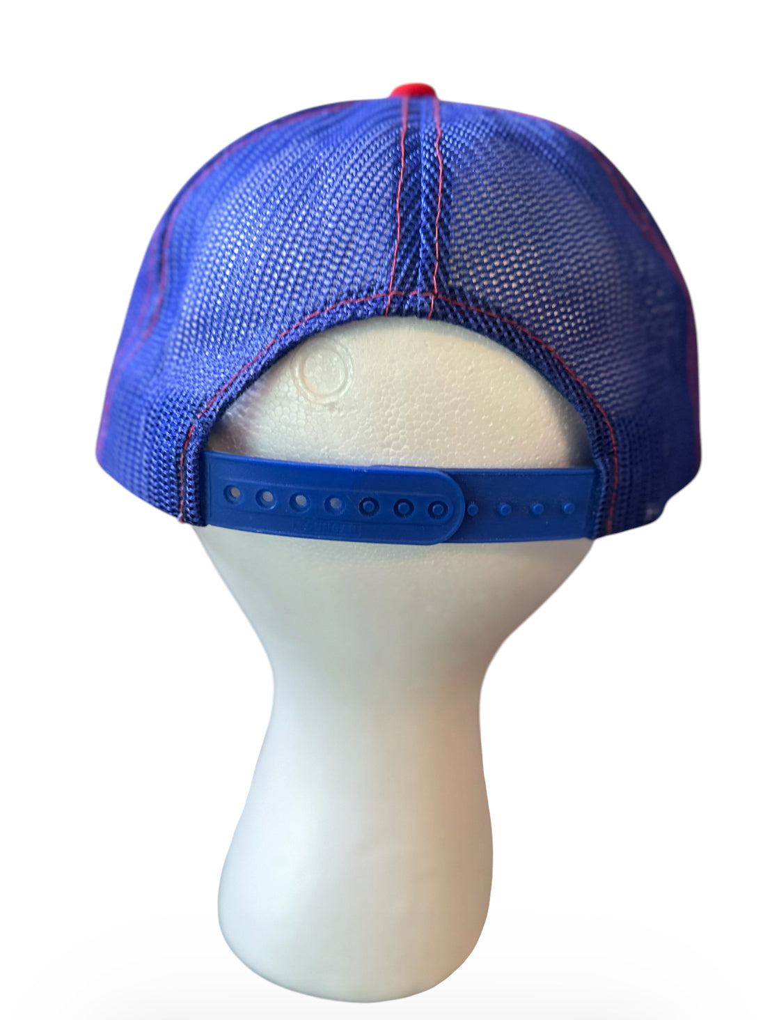 Vintage Catfish Trucker Hat – Retro Fishing Snapback Cap (Red/White/Blue)