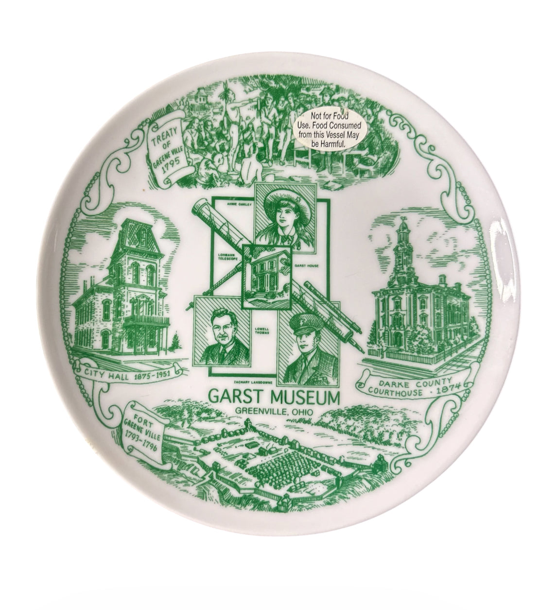Vintage Garst Museum Greenville Ohio Collector Plate – Darke County Historical
