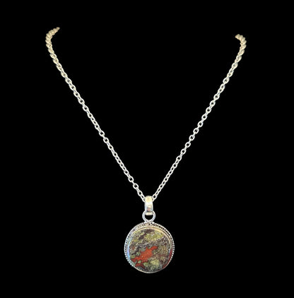 Dragon Stone Handcrafted Semiprecious Stone Necklace