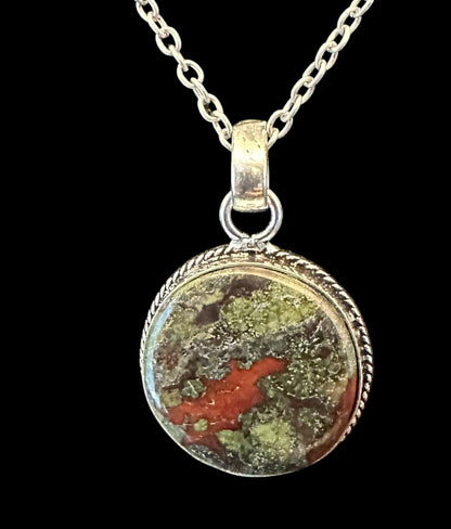 Dragon Stone Handcrafted Semiprecious Stone Necklace