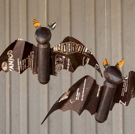 Reclaimed Metal Flying Bat