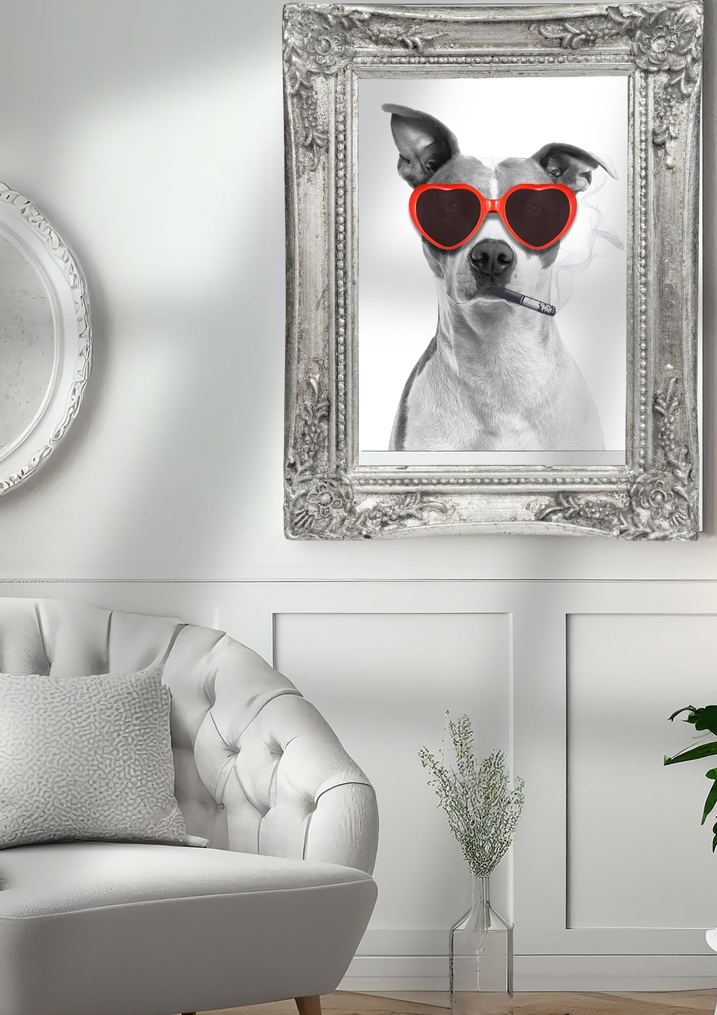 "That's Dog Smoke" Art Print: Modern Wall Decor Dog (Digital Download)