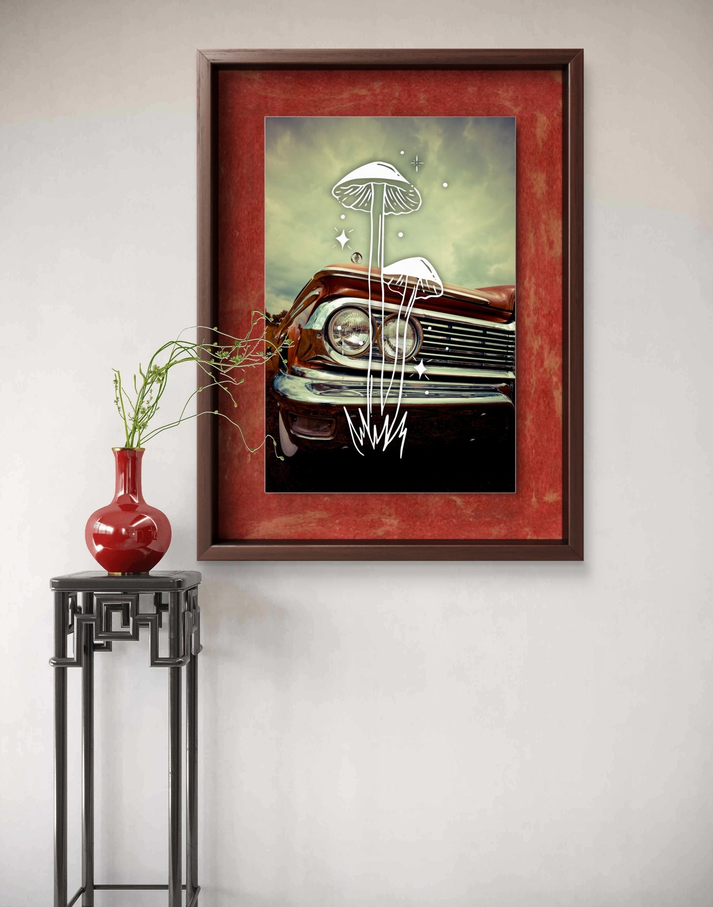 "Classic Mushrooms" Art Print: Modern Wall Decor  (Digital Download)