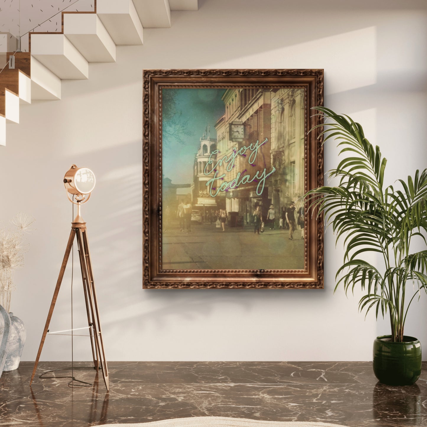 "Enjoy Today" Art Print: Modern Wall Decor  (Digital Download)