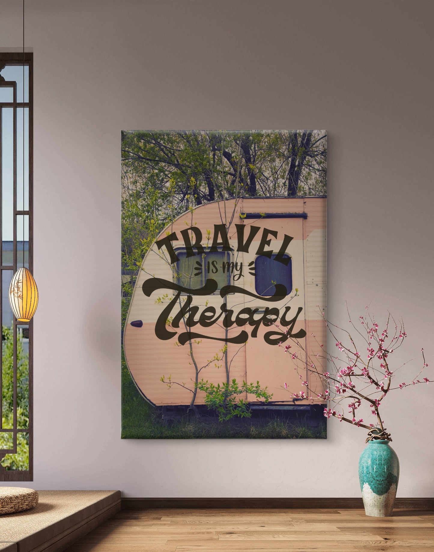 "Travel is My Therapy" Art Print: Modern Wall Decor  (Digital Download)