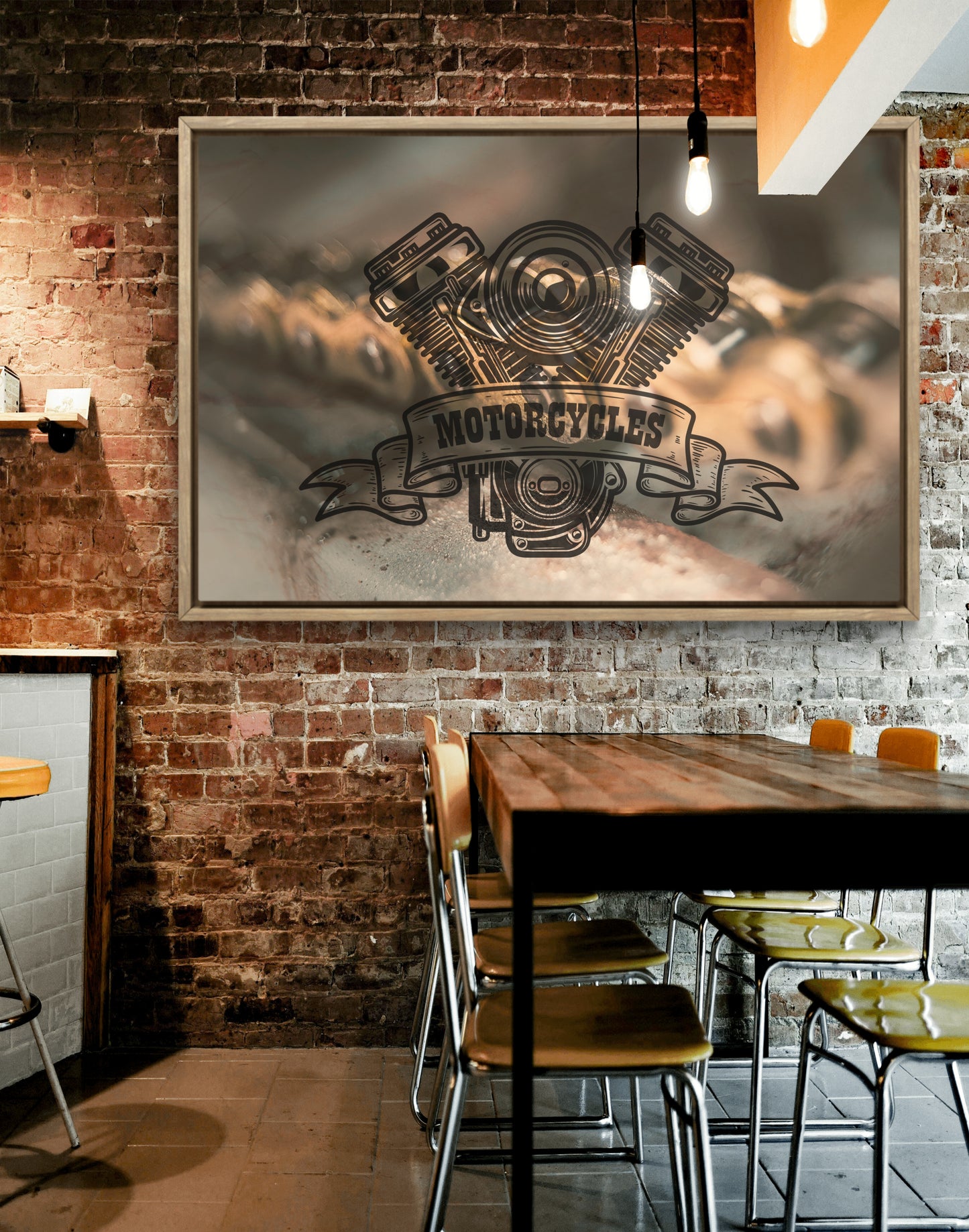 "Motorcycles" Art Print: Modern Wall Decor  (Digital Download)