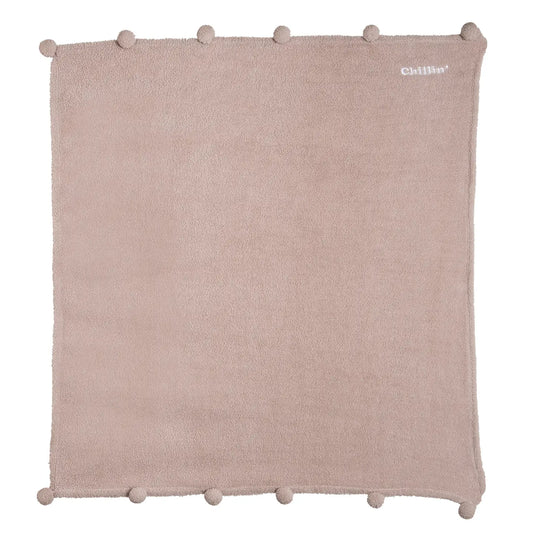 "Chillin" 60" Gray Blanket