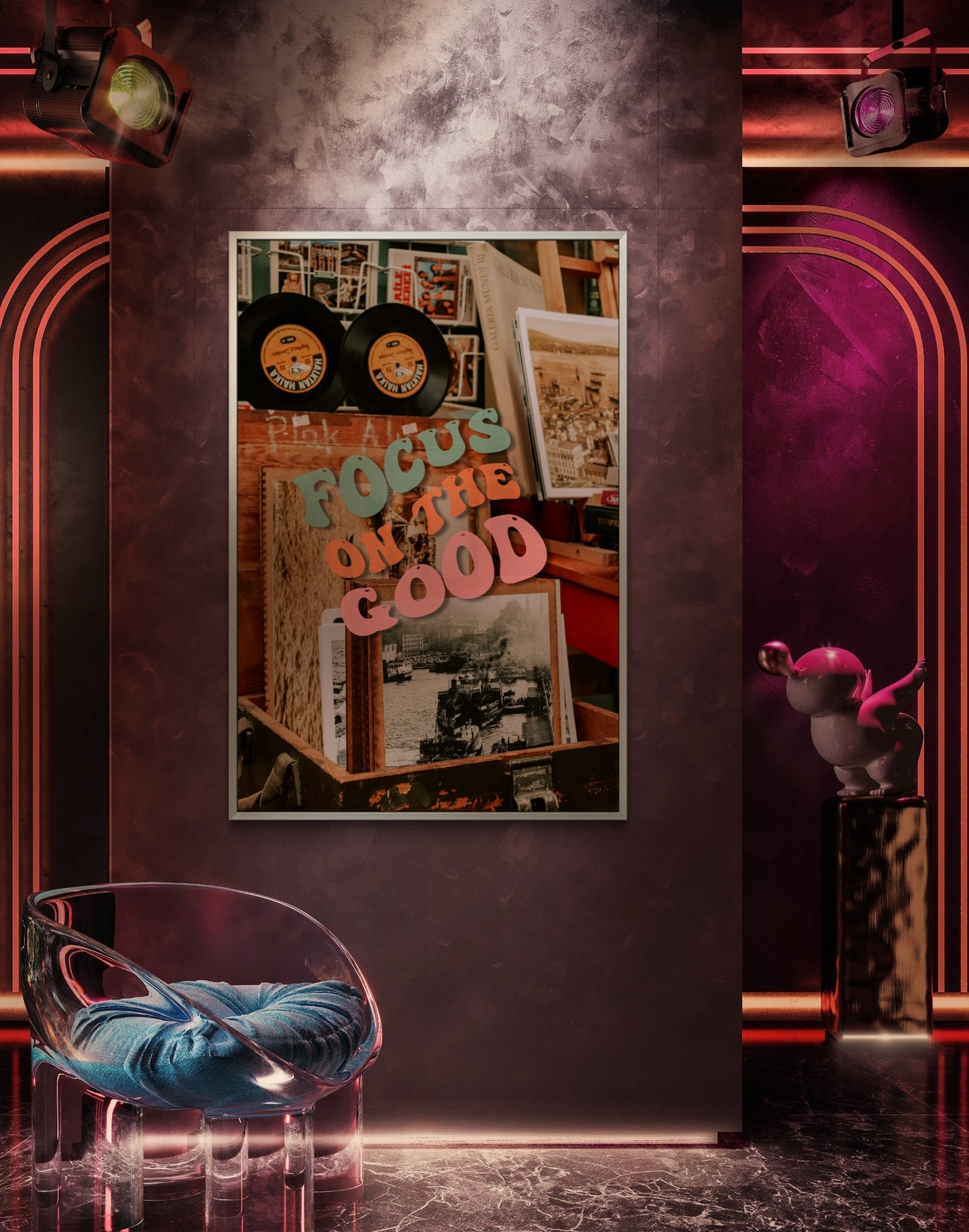"Focus On The Good" Art Print: Modern Wall Decor  (Digital Download)